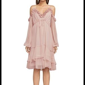 Blush pink cocktail dress